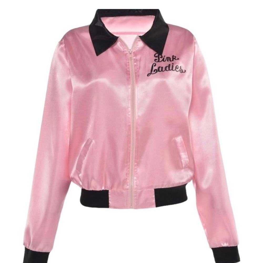 Grease Pink Ladies Satin Jacket 
Size Medium